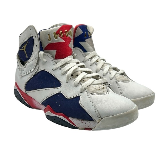 Nike Jordan 7 Retro Alternate Olympics White Red Men's Size 10 304775-123 - Picture 1 of 12